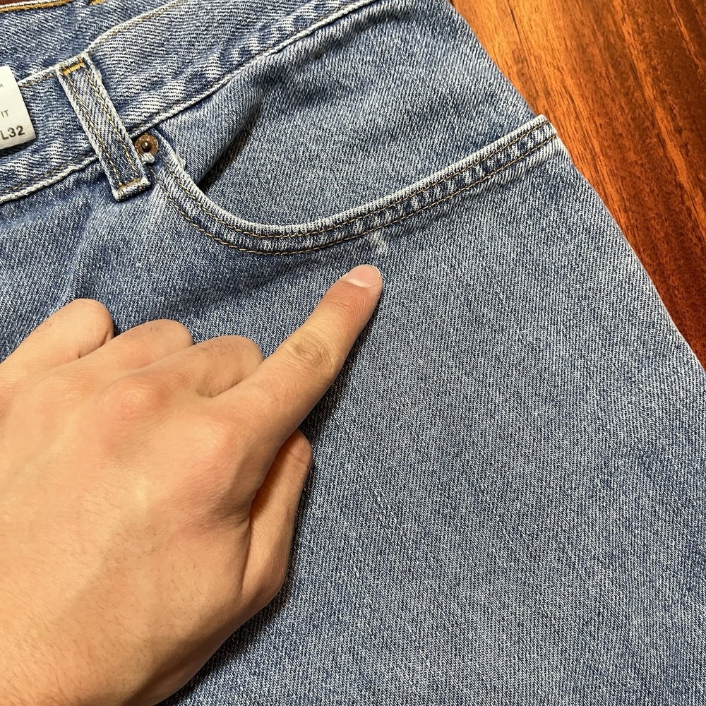 Vintage Levis Jeans Mens 38x32 (37x31) Blue Light Wash Comfort Fit Y2K READ - Picture 8 of 13